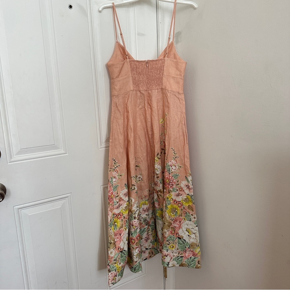 Zimmermann Peach Floral Dress - Picture 4 of 11